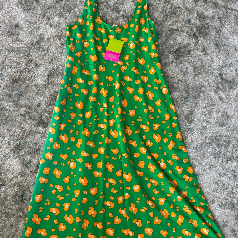 Tabitha Brown Green Leopard Dress